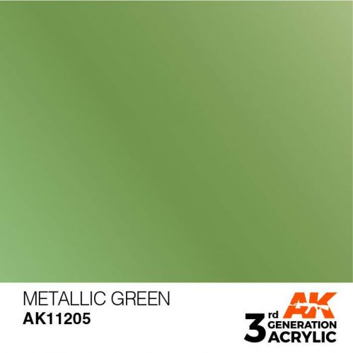 Acrylics 3rd generation Metallic Green 17ml