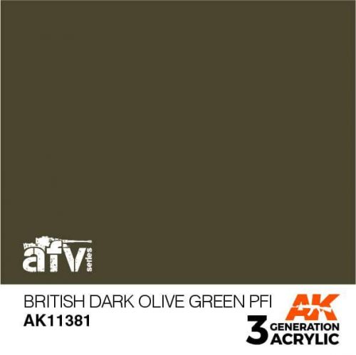 Acrylics 3rd generation British Dark Olive Green PFI