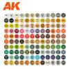 Acrylics 3rd generation AK11707 The best 120 colors for Wargames, Fantasy and Sci-Fi