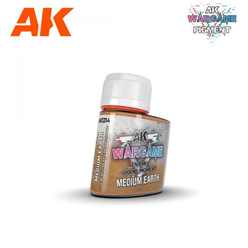 AK-Interactive enamel liquid pigment Medium Earth