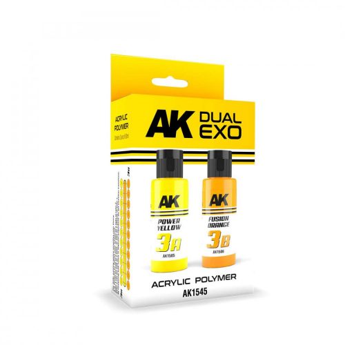 AK Interactive POWER YELLOW & FUSION ORANGE DUAL EXO Set