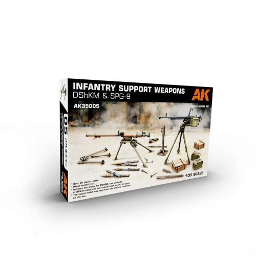 AK-Interactive 1:35 Infantry Support Weapon DShKM & SPG-9