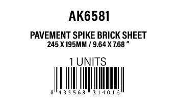 AK-Interactive Pavement Spike Brick Sheet 245x195mm/9.64x7.68” 1U