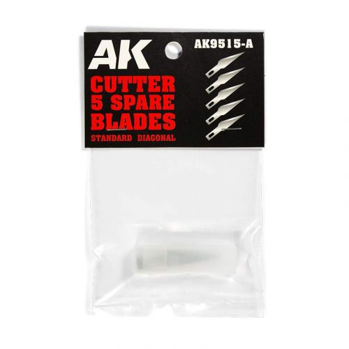 AK Interactive AK9515-A Standard diagonal (5 spare blades) for Hobby knife