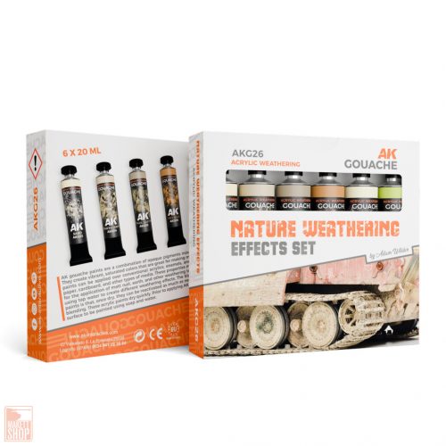 AK Gouache Nature weathering effects set