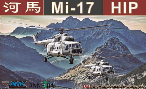 AMK 1:48 Mi-17 HiP (Zacskóban) Összeállítási útmutató, maratás és matrica nélkül, csak az öntőkereteket tartalmazza a készlet!