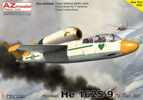 AZ Model 1:72 He 162S-9 “V-Tail Jet”