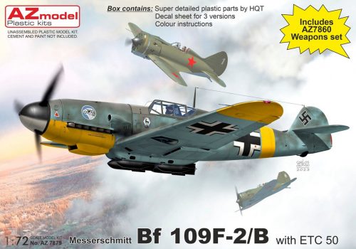 AZ Model 1:72 Bf 109F-2 B with ETC 50