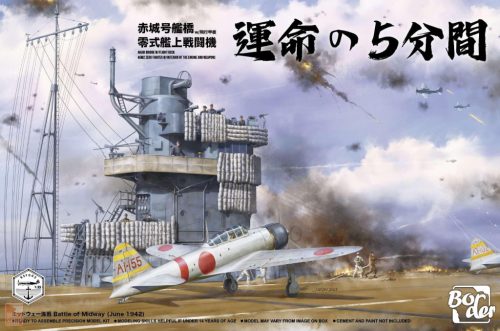 Border model BSF002 1:35 Mitsubishi A6M2 Zero and Akagi Flight Deck