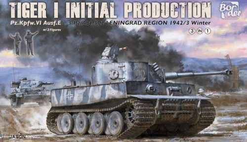 Border model 1:35 Tiger I Initial Production s.Pz.Abt. 502 Leningrad Region 1942/3 Winter (3 in 1)