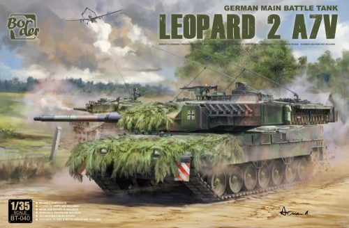 Border model BT040 1:35 Leopard 2A7V with Workable Track & Metal gun