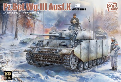 Border model BT048 1:35 Pz.Bef.Wg.III Ausf.K with Schurzen