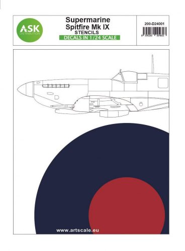 ASK decal 1:24 Spitfire Mk.IX - stencils