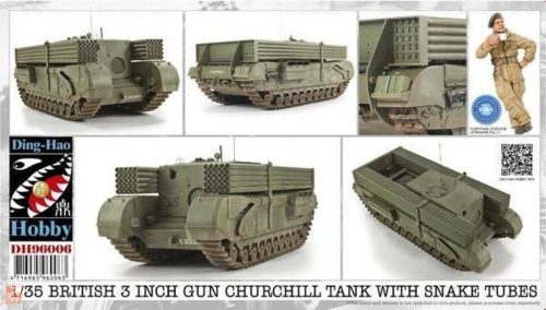 AFV-Club 1:35 1/35 British 3 Inch gun Churchill tank &