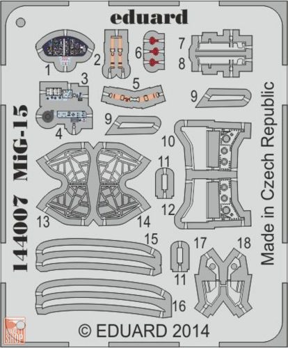 Eduard Accessories 1:144 MiG-15 for Eduard