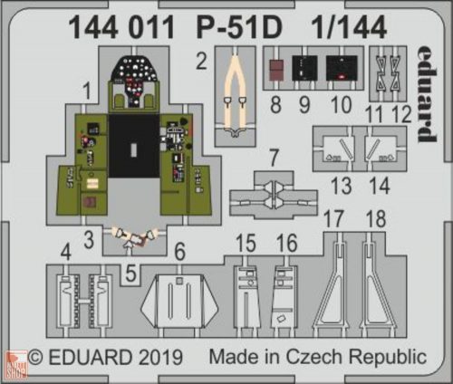 Eduard Accessories 1:144 P-51D for Eduard