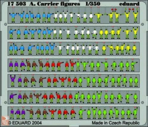 Eduard Accessories 1:350 Flugzeugträger Personal Figuren bemalt Fotoätzsatz