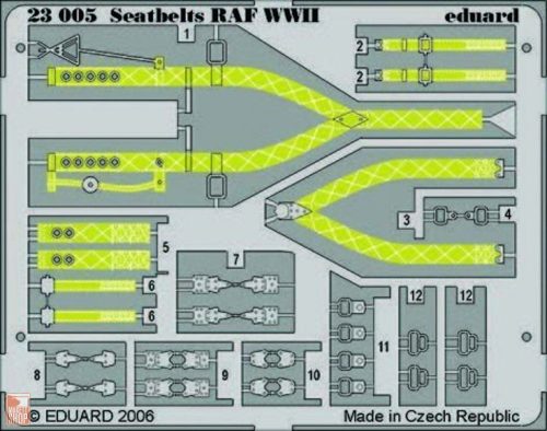 Eduard Accessories 1:24 Seatbelts RAF WWII  1/24