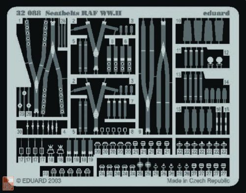 Eduard Accessories 1:32 Seatbelts RAF WW.II