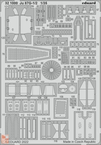 Eduard Accessories 1:35 Ju 87G-1/2 for BORDER MODEL