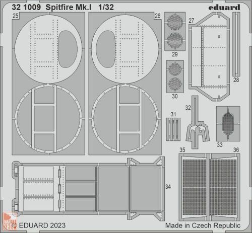 Eduard Accessories 1:32 Spitfire Mk.I 1/32 KOTARE