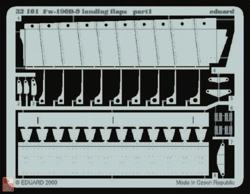 Eduard Accessories 1:32 Fw-190D-9 Landing Flaps für Hasegawa Bausatz