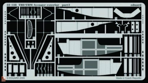 Eduard Accessories 1:32 TBF/TBM Avenger exterior für Trumpeter Bausatz