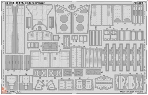 Eduard Accessories 1:32 B-17G undercarriage