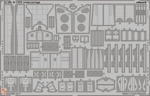 Eduard Accessories 1:32 B-17E/F undercarriage for HKM