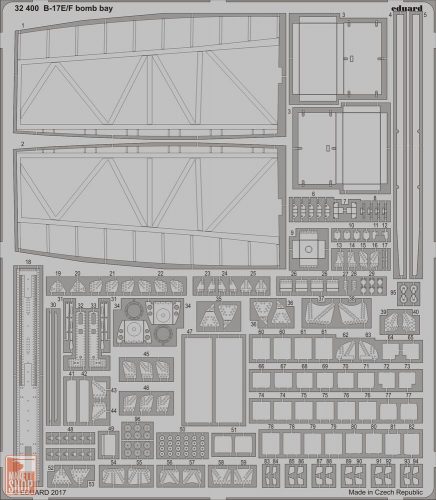 Eduard Accessories 1:32 B-17E/F bomb bay for HKM