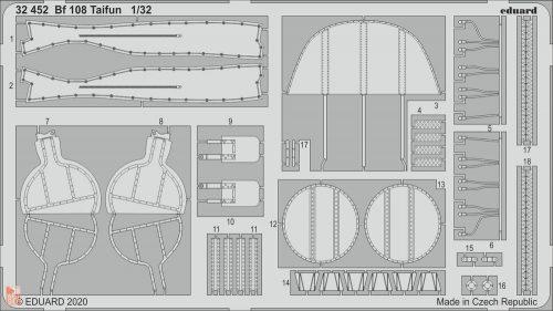 Eduard Accessories 1:32 Bf 108 Taifun for Eduard