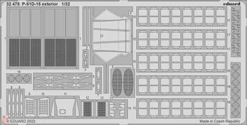 Eduard Accessories 1:32 P-51D-15 exterior for REVELL