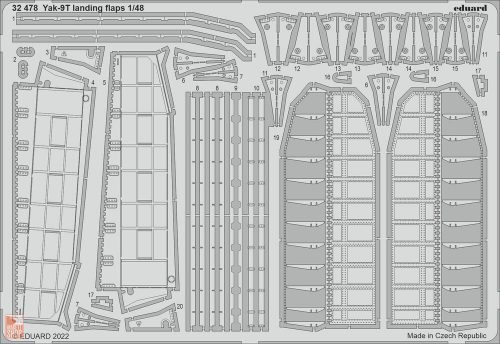 Eduard Accessories 1:32 Yak-9T landing flaps