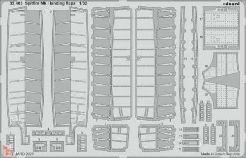 Eduard Accessories 1:32 Spitfire Mk.I landing flaps 1/32 KOTARE