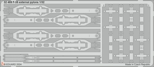 Eduard Accessories 1:32 F-35 external pylons 1/32