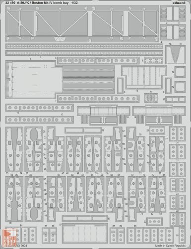 Eduard Accessories 1:32 A-20J/K / Boston Mk.IV bomb bay  HKM