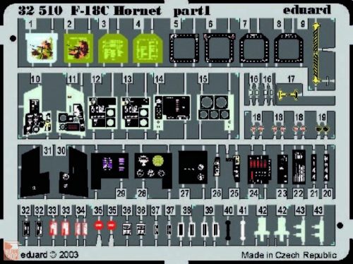 Eduard Accessories 1:32 F-18C interior für Academy Bausatz