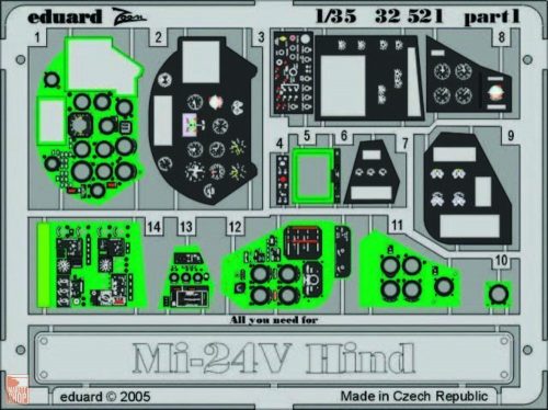 Eduard Accessories 1:35 Mi-24V Hind