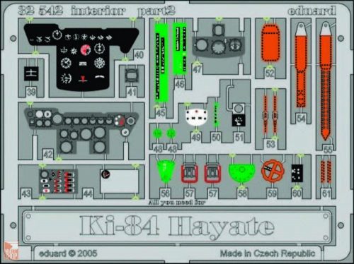 Eduard Accessories 1:32 Ki-84 Hayate interior für Hasegawa Bausatz