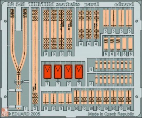 Eduard Accessories 1:32 TBF/TBM seatbelts