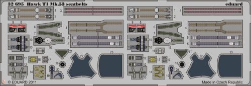 Eduard Accessories 1:32 Hawk T1 Mk.53 seatbelts for Revell