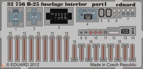 Eduard Accessories 1:32 B-25 fuselage interior for HK Models