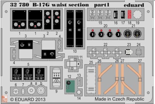 Eduard Accessories 1:32 B-17G waist section for HK Models