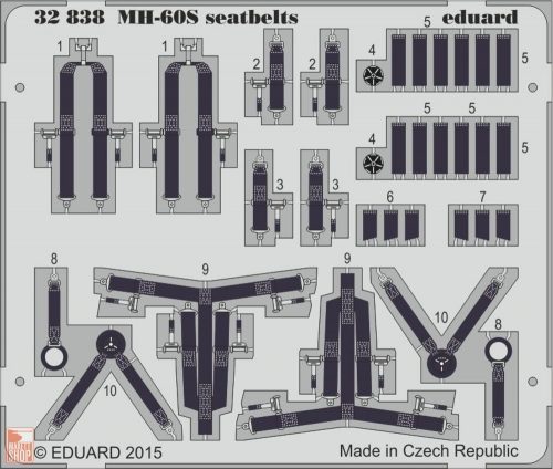 Eduard Accessories 1:35 MH-60S searbelts for Academy