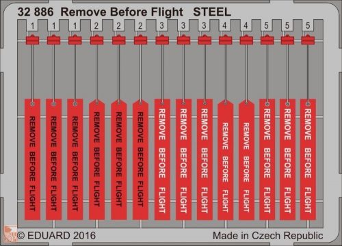 Eduard Accessories 1:32 Remove Before Flight STEEL