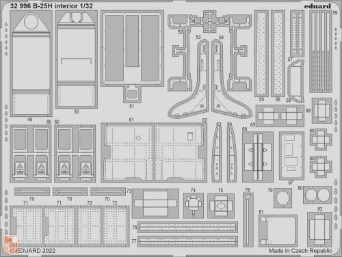 Eduard Accessories 1:32 B-25H interior for HKM