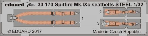 Eduard Accessories 1:32 Spitfire Mk.IXc seatbelts STEEL f.Revell