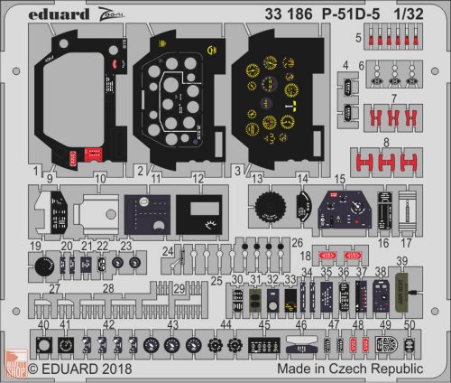 Eduard Accessories 1:32 P-51D-5 for Revell