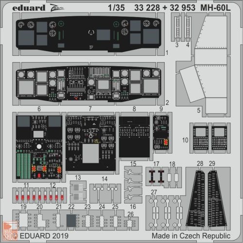 Eduard Accessories 1:35 MH-60L for Kitty Hawk