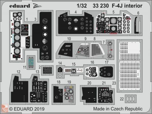 Eduard Accessories 1:32 F-4J interior for Tamiya